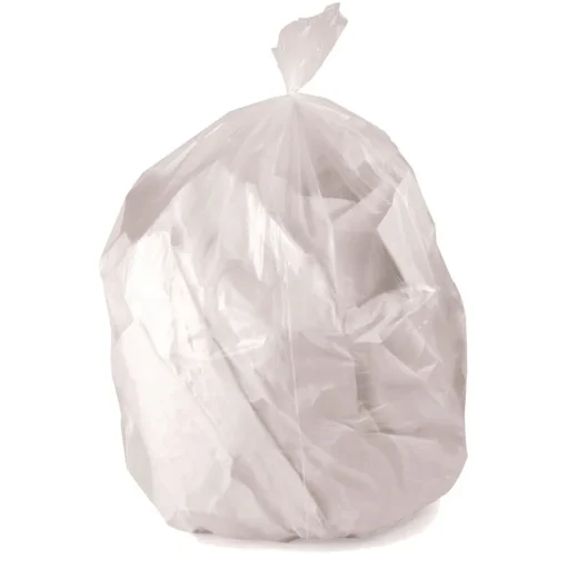 AccuFit 28 in. x 45 in. 23 gal. 0.9 mil Linear Low Density Can Liners with AccuFit Sizing - Clear (50/Box)