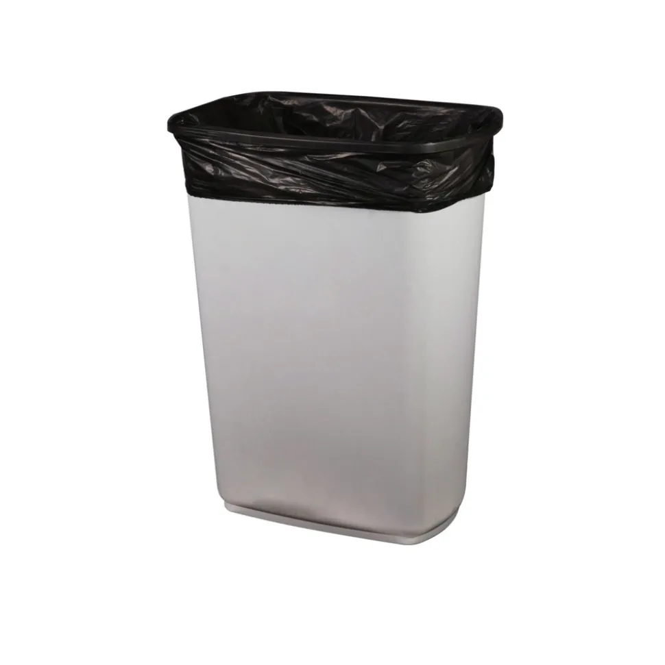AccuFit H6045TK R01 30 in. x 45 in. 23 gal. 0.9 mil. Linear Low Density Can Liners with AccuFit Sizing - Black (200/Carton)