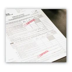 ACCUSTAMP2 1.63 in. x 0.5 in. CONFIDENTIAL Pre-Inked Shutter Stamp - Red