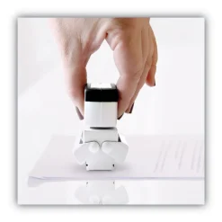 ACCUSTAMP2 1.63 in. x 0.5 in. ENTERED Pre-Inked Shutter Stamp - Blue