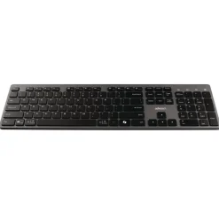 Adesso 2.4 GHz Frequency 30 ft. Wireless Range Keyboard and Mouse - Gray/Black