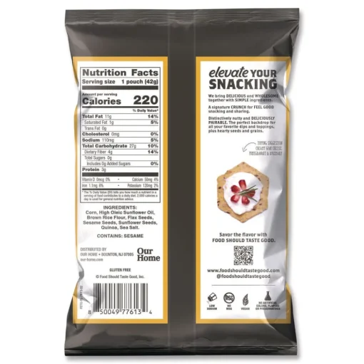 Advantus 1.5 oz. Tortilla Chips - Multigrain with Sea Salt (24/Carton)