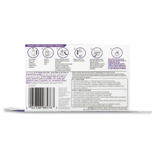 Air Wick 62338-02034 0.67 oz. Essential Mist Starter Kit - Lavender and Almond Blossom (4/Carton)