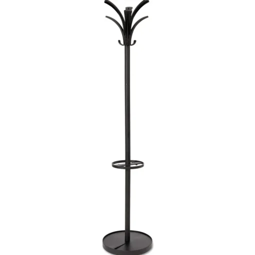 Alba 13.75w x 13.75d x 66.25h Brio Coat Stand - Black
