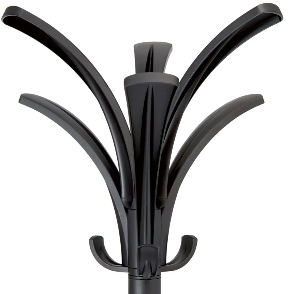 Alba 13.75w x 13.75d x 66.25h Brio Coat Stand - Black