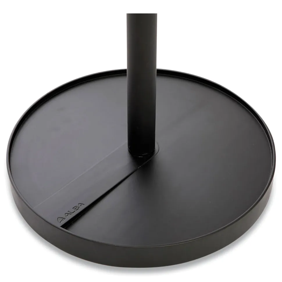 Alba 13.75w x 13.75d x 66.25h Brio Coat Stand - Black