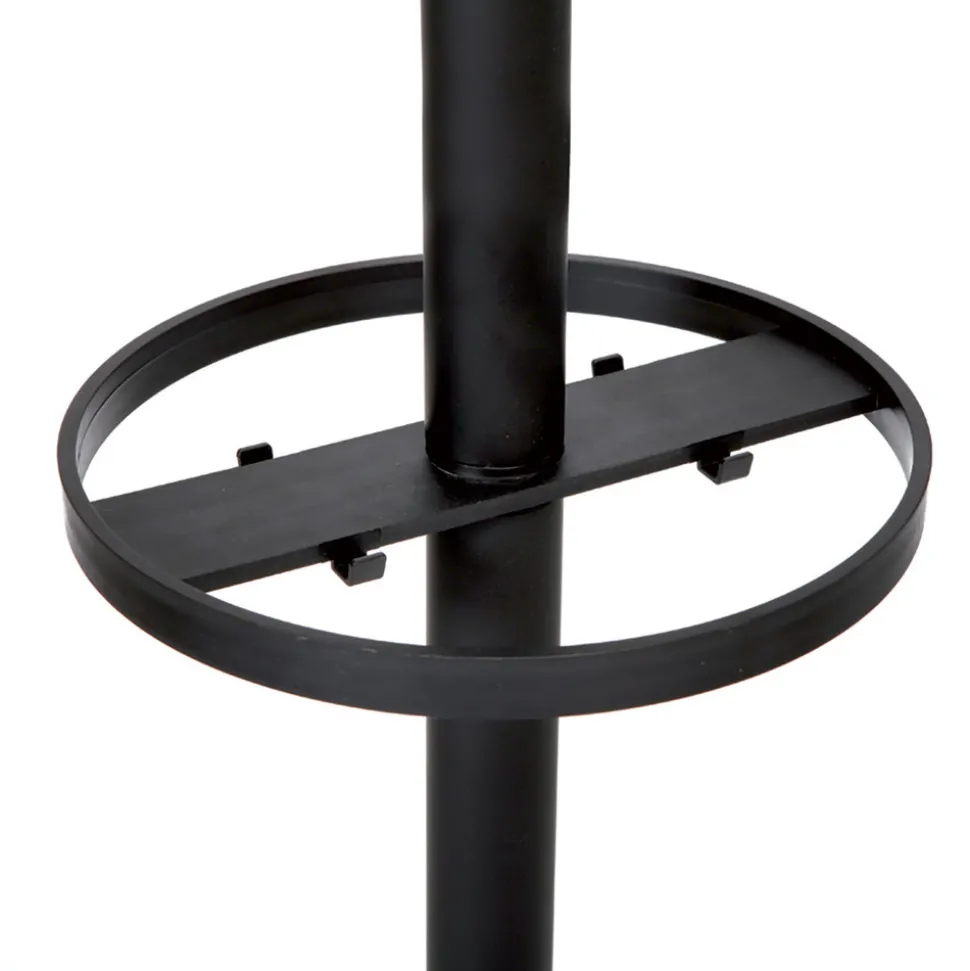 Alba 13.75w x 13.75d x 66.25h Brio Coat Stand - Black