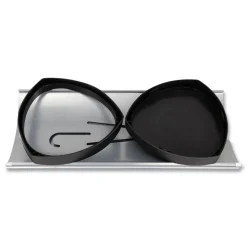 Alba 10.25w x 10.25d x 23.67h Steel Triangular Umbrella Stand - Silver/Black