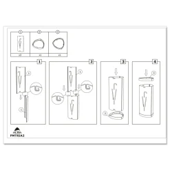 Alba 10.25w x 10.25d x 23.67h Steel Triangular Umbrella Stand - Silver/Black