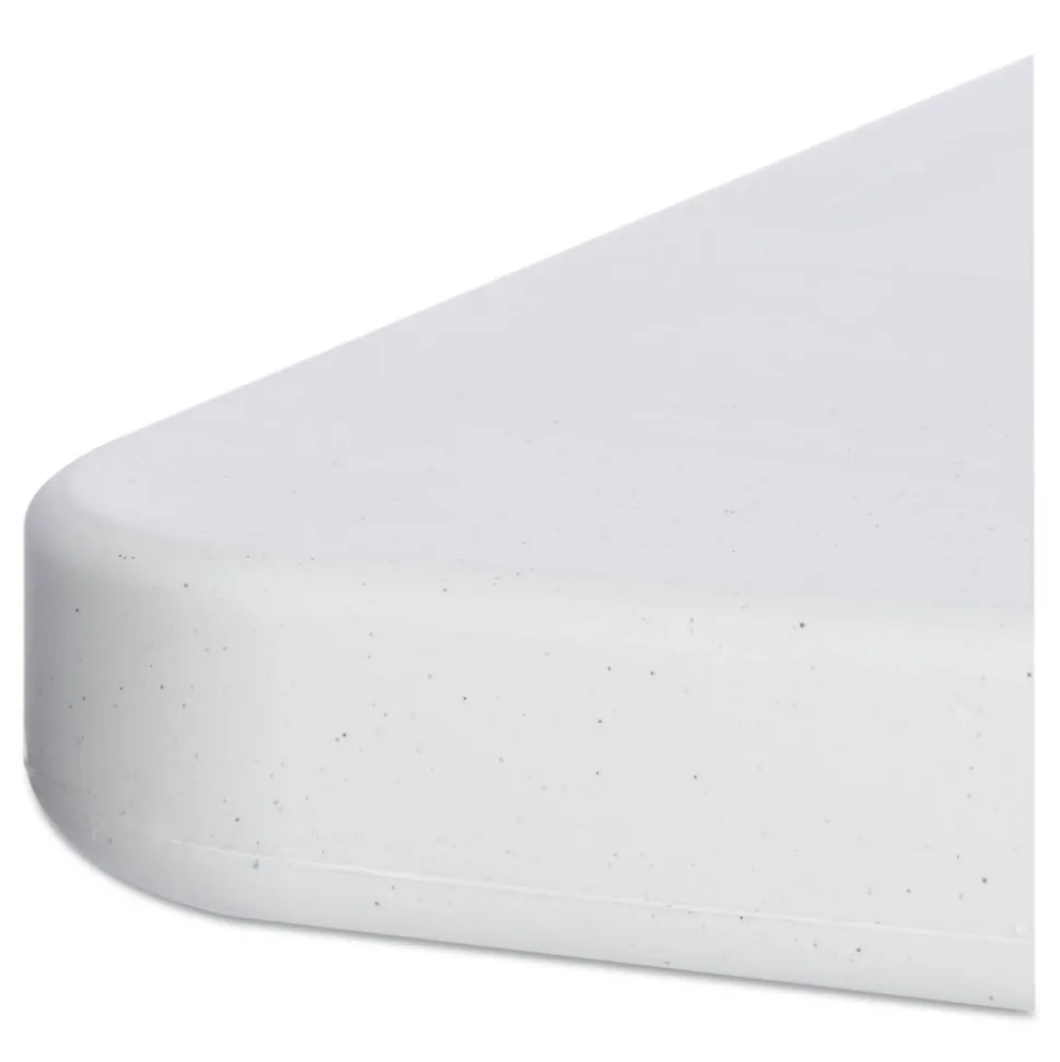 Alera 65601 96 in. x 30 in. x 29 in. Square Edge Resin Rectangular Folding Table - Platinum