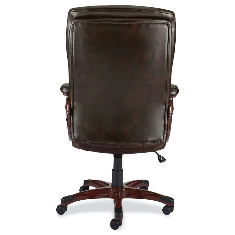 Alera 17.13 in. - 20.12 in. Seat Height Darnick Series Manager Chair Supports Up to 275 lbs. - Brown