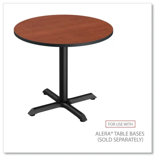 Alera 35.5 in. Diameter Round Reversible Laminate Table Top - Medium Cherry/Mahogany