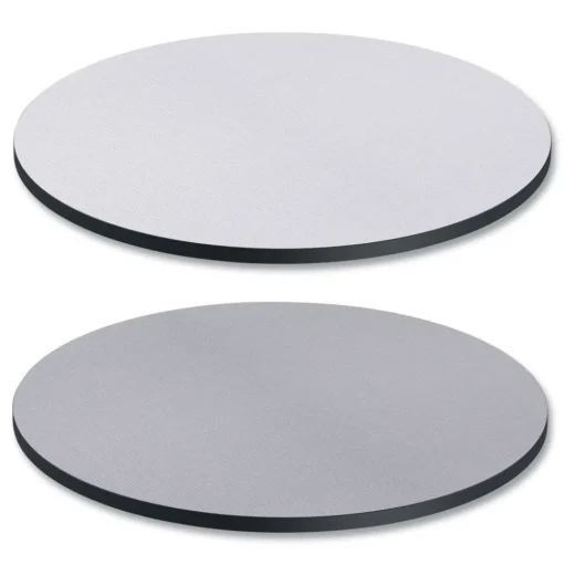 Alera 35.5 in. Diameter Round Reversible Laminate Table Top - White/Gray