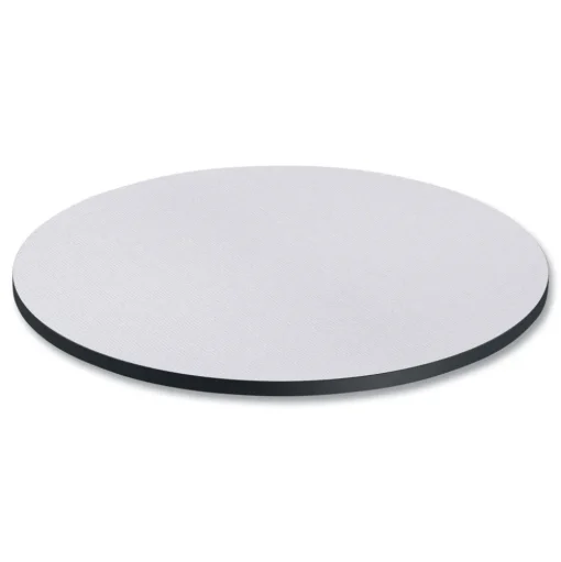 Alera 35.5 in. Diameter Round Reversible Laminate Table Top - White/Gray