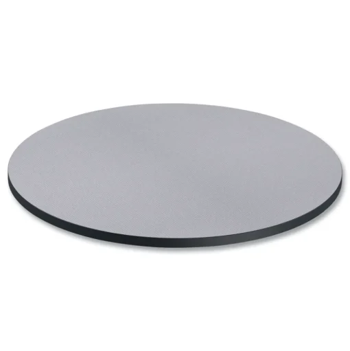 Alera 35.5 in. Diameter Round Reversible Laminate Table Top - White/Gray