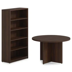 Alera 48 in. Diameter Seville Round Conference Table - Mahogany