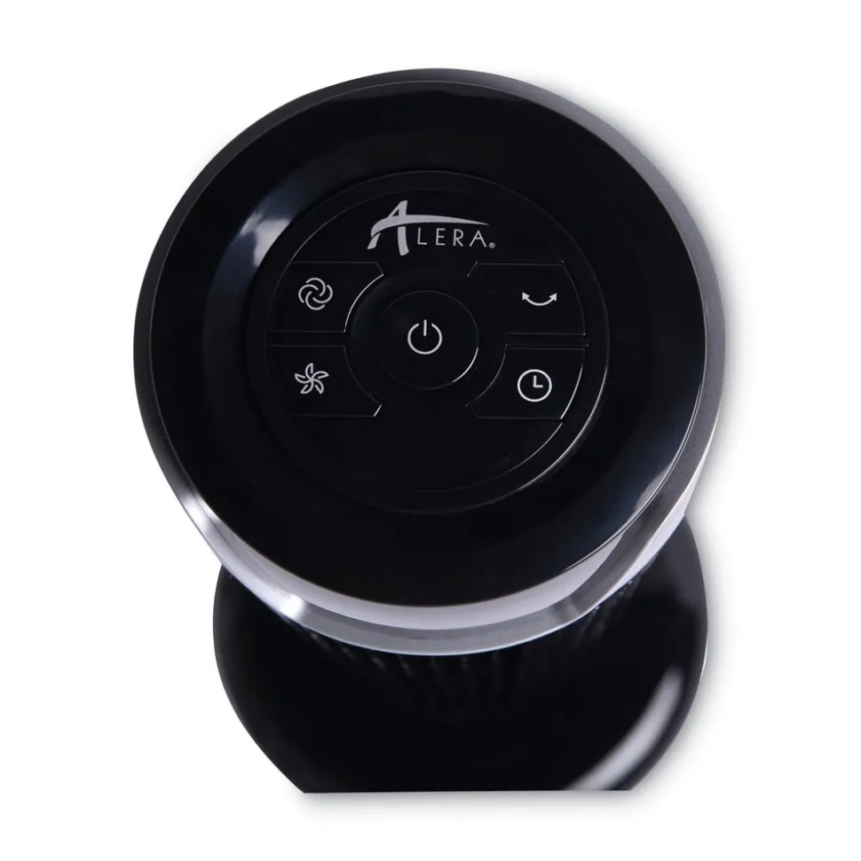 Alera 36 in. 3-Speed Oscillating Plastic Tower Fan with Remote Control - Black