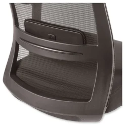 Alera 18.15 in. to 21.89 in. Seat Height Supports 275 lbs. Ashdale Ergonomic Fabric Swivel Task Chair - Black Seat/Back, Silver Base