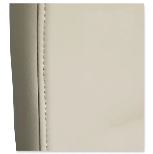 Alera 18.19 in. to 21.93 in. Seat Height Leather Task Chair Supports Up to 275 lb - White Seat/White Back