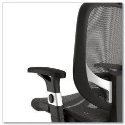 Alera 17.24 in. to 20.98 in. Seat Height Supports Up to 275 lbs. Minerva Ergonomic Mesh Swivel Task Chair - Gray Seat/Back, Silver Base