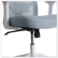 Alera 17.32 in. to 21.1 in. Seat Height Mesh Back Task Chair Supports Up to 275 lb - Seafoam Blue Seat/Back