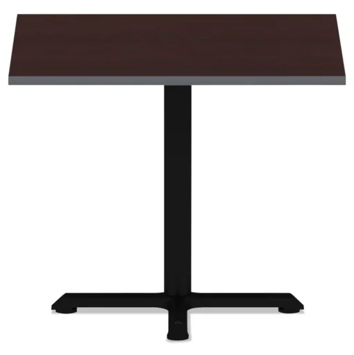 Alera 35.38 in. x 35.38 in. Square Reversible Laminate Table Top - Medium Cherry/Mahogany