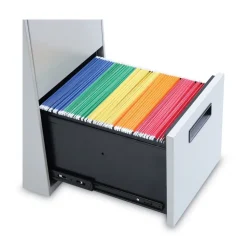 Alera 14.96 in. x 19.29 in. x 27.75 in. 2 Legal/Letter-Size File Drawers Left or Right File Pedestal - Light Gray