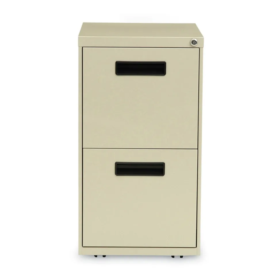 Alera 14.96 in. x 19.29 in. x 27.75 in. 2 Legal/Letter-Size File Drawers Left or Right File Pedestal - Putty