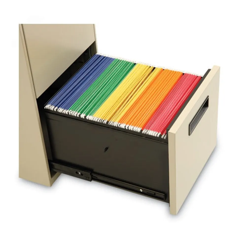Alera 14.96 in. x 19.29 in. x 27.75 in. 2 Legal/Letter-Size File Drawers Left or Right File Pedestal - Putty