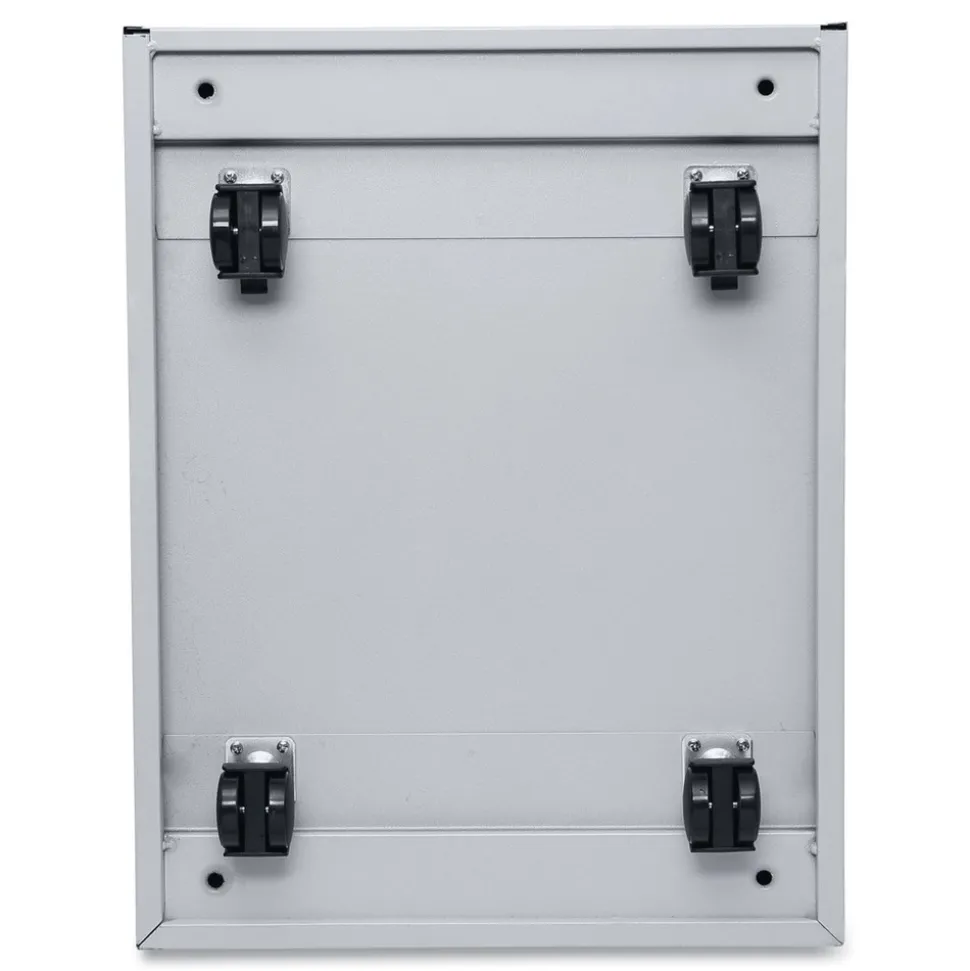 Alera 14.96 in. x 19.29 in. x 27.75 in. 2 Legal/Letter-Size File Drawers Left or Right File Pedestal with Full-Length Pull - Light Gray