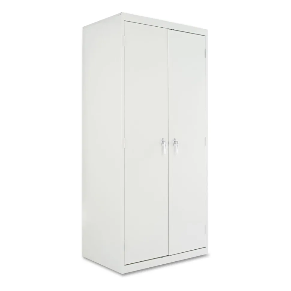 Alera 36 in. x 24 in. x 78 in. Assembled High Storage Cabinet with Adjustable Shelves - Light Gray