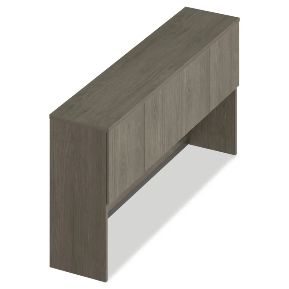 Alera 72 in. x 16 in. x 36 in. 4-Compartment Seville Hutch with Doors - Walnut