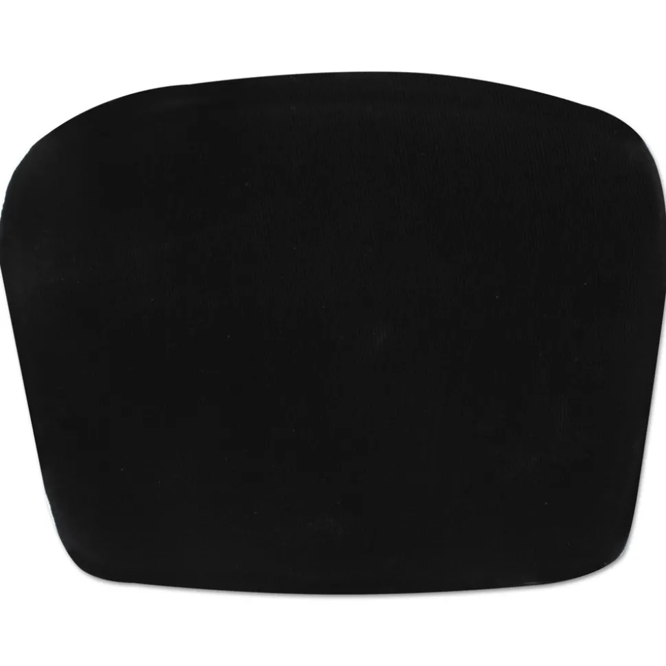Alera 14.13 in. x 14.13 in. x 2.75 in. Cooling Gel Memory Foam Backrest with Adjustable Straps - Black