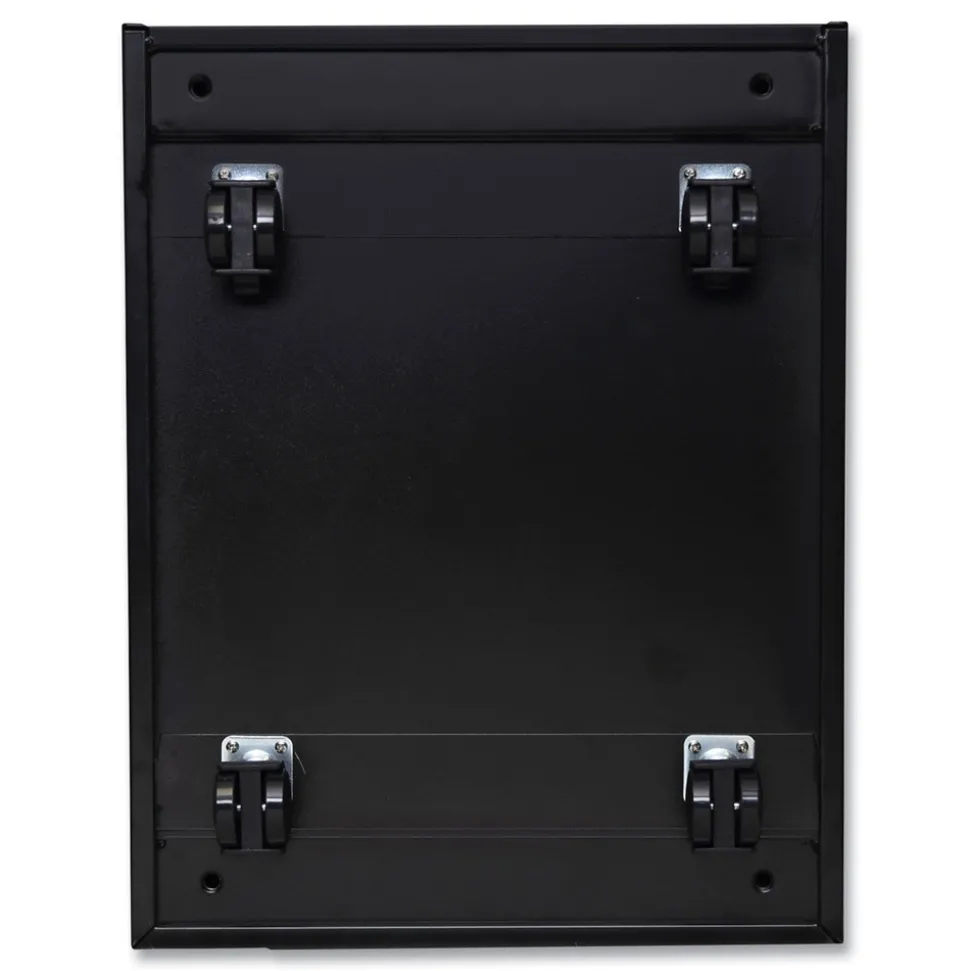 Alera 14.96 in. x 19.29 in. x 21.65 in. 2-Drawers: Box/File Legal/Letter Left or Right File Pedestal with Full-Length Pull - Black