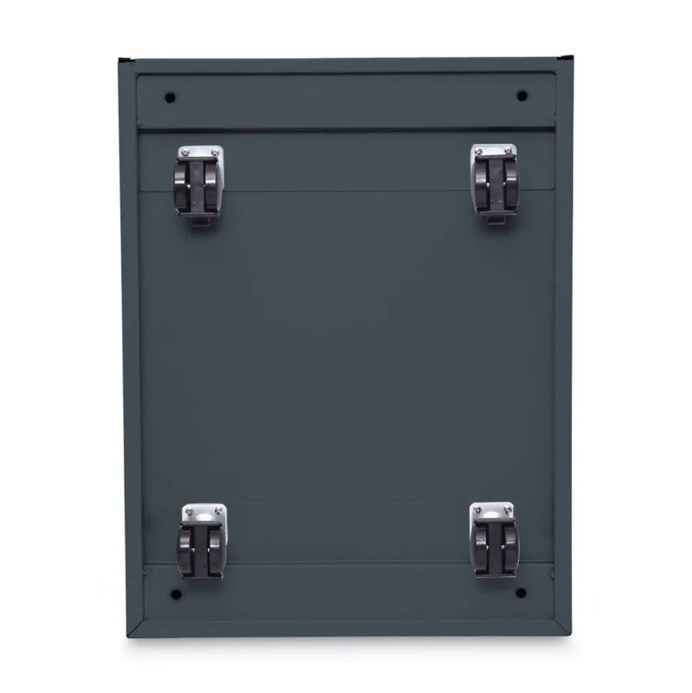 Alera 14.96 in. x 19.29 in. x 27.75 in. 3-Drawers: Box/Box/File Legal/Letter Left or Right File Pedestal - Charcoal