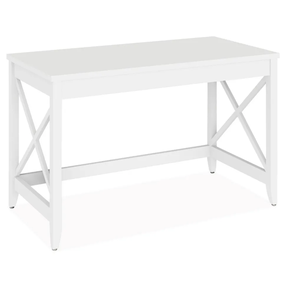 Alera 47.24 in. x 23.62 in. x 29.53 in. Farmhouse Writing Desk - White