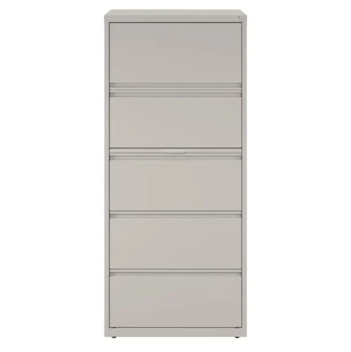 Alera 30 in. x 18.62 in. x 67.62 in. Five Legal/Letter/A4-Size File Drawers Lateral File Cabinet - Light Gray