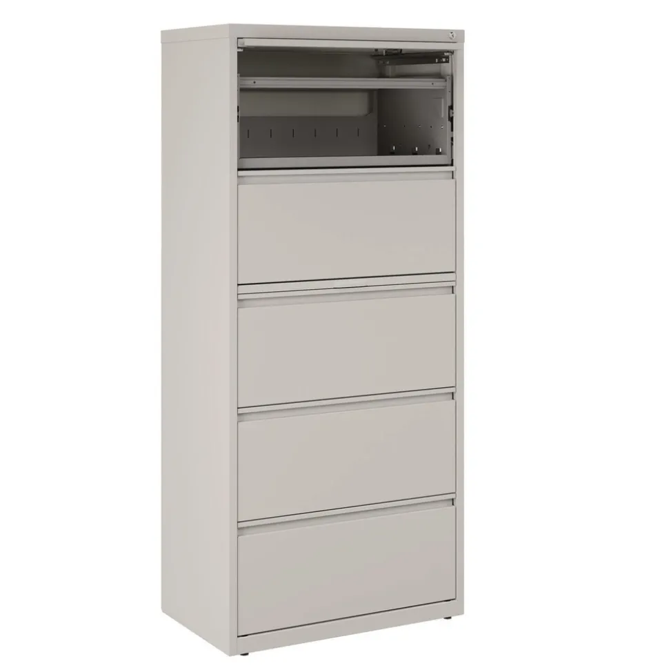 Alera 30 in. x 18.62 in. x 67.62 in. Five Legal/Letter/A4-Size File Drawers Lateral File Cabinet - Light Gray