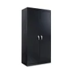 Alera 36 in. x 18 in. x 72 in. Heavy-Duty Welded Storage Cabinet with 4 Adjustable Shelves - Black