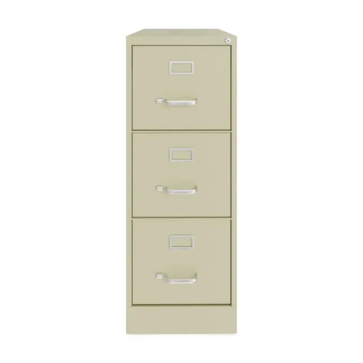 Alera 15 in. x 22 in. x 40.19 in. Letter-Size 3-Drawer Economy Vertical File - Putty