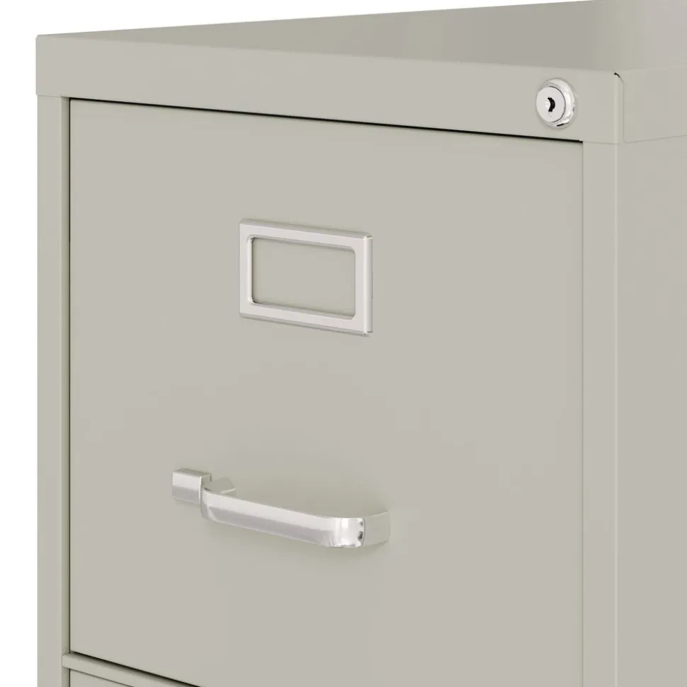 Alera 15 in. x 25 in. x 28.38 in. Letter-Size 2-Drawer Economy Vertical File - Light Gray