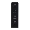 Alera 15 in. x 26.5 in. x 52 in. Letter-Size Four-Drawer Economy Vertical File - Black