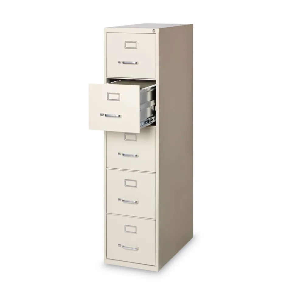 Alera 15 in. x 26.5 in. x 61.37 in. Letter-Size 5-Drawer Economy Vertical File - Putty