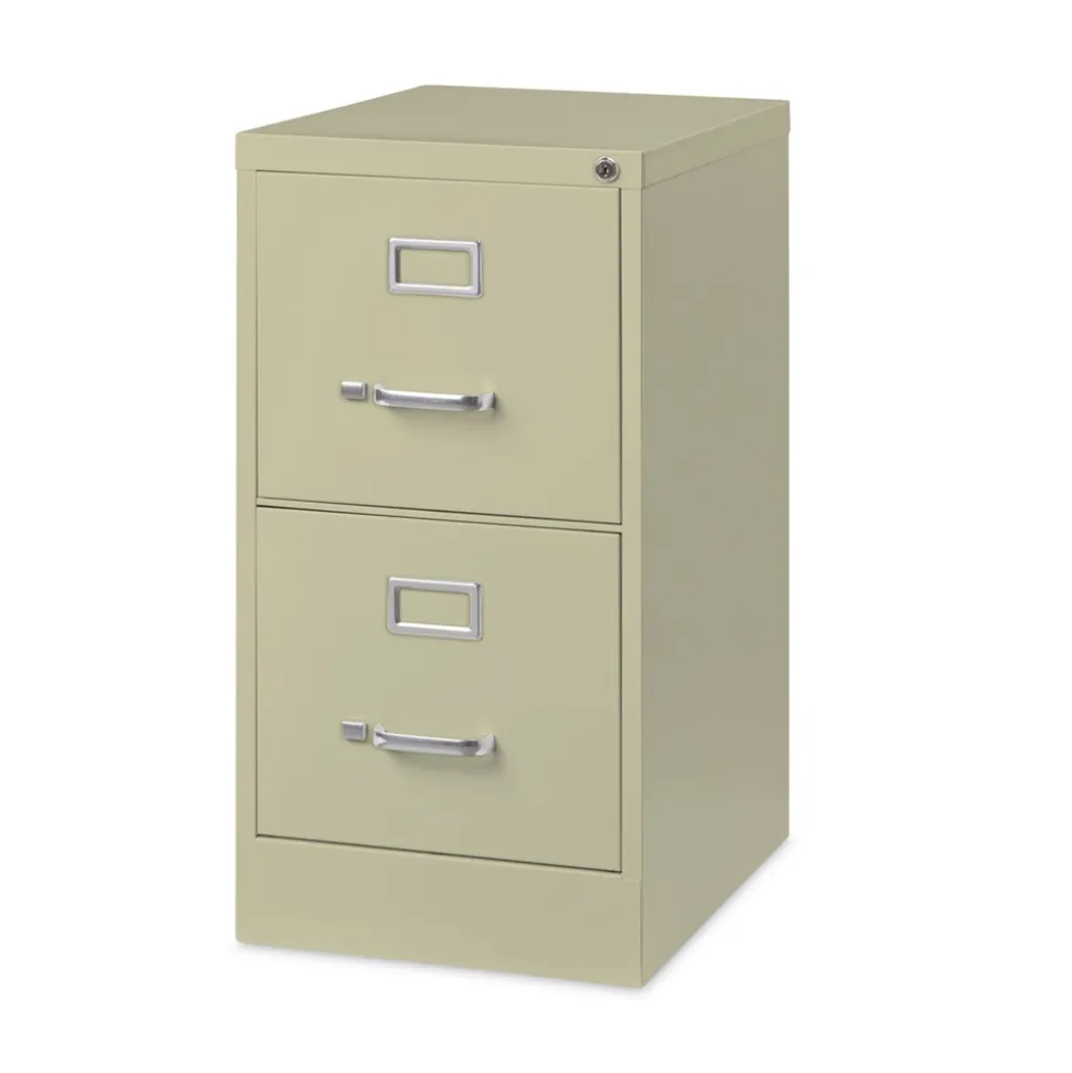 Alera 15 in. x 22 in. x 28.37 in. Letter-Size Two-Drawer Economy Vertical File - Putty