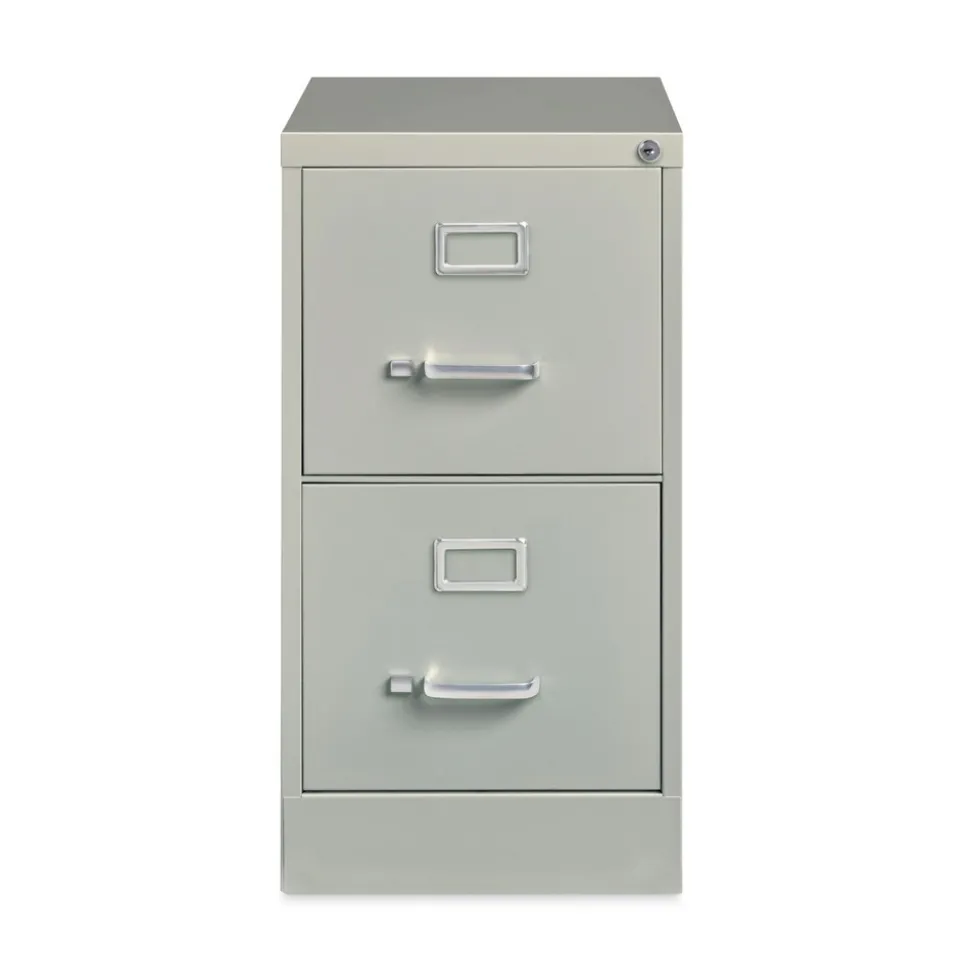 Alera 15 in. x 22 in. x 28.37 in. Letter-Size Two-Drawer Economy Vertical File - Light Gray