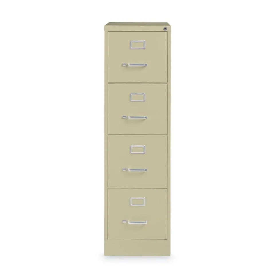 Alera 15 in. x 22 in. x 52 in. Letter-Size Four-Drawer Economy Vertical File - Putty