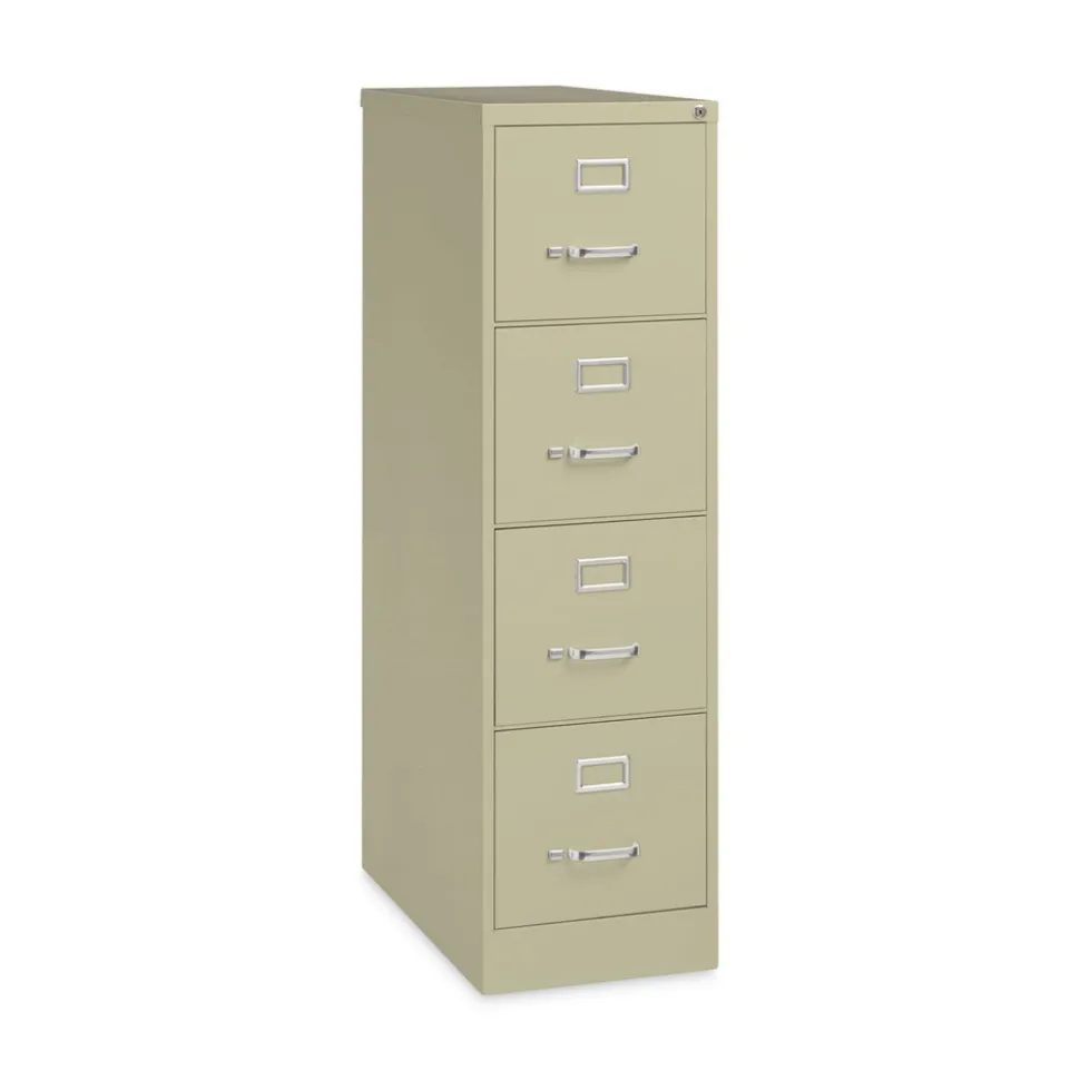 Alera 15 in. x 26.5 in. x 52 in. Letter-Size 4-Drawer Economy Vertical File - Putty