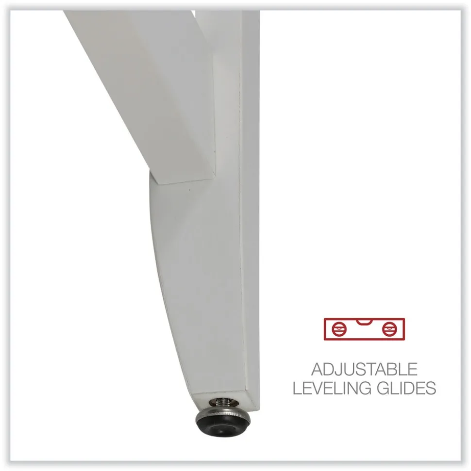 Alera 58.27 in. x 58.27 in. x 29.53 in. L-Shaped Farmhouse Desk - White