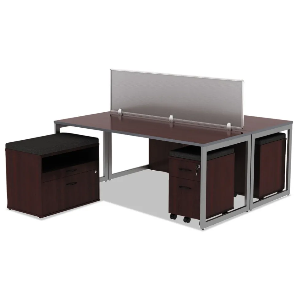 Alera 14.88 in. x 19.13 in. x 2.13 in. Pedestal File Seat Cushion - Smoke