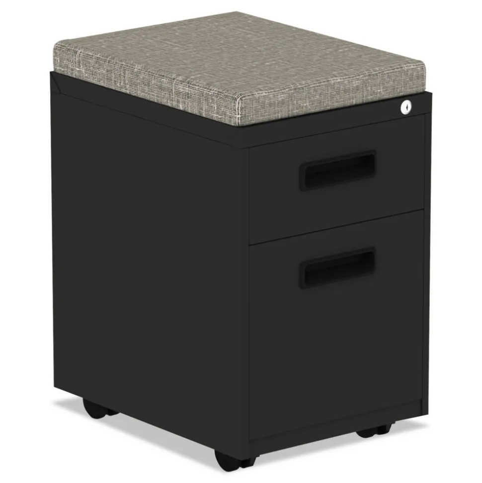 Alera 14.88 in. x 19.13 in. x 2.13 in. Pedestal File Seat Cushion - Tan Quartz